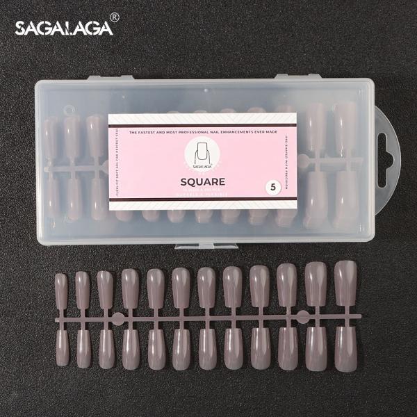 Plastic Artificial Nails Jelly Acrylic Glue XXL Color French Gel Soft Tip Kit for Xl Clear Full Cover Nails at Home