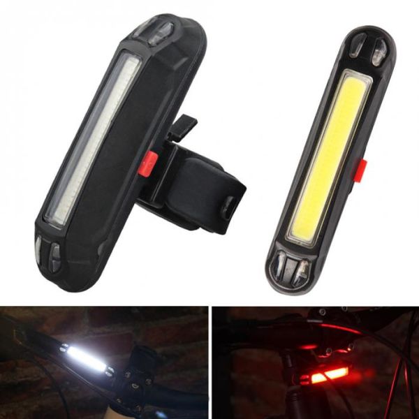 USB Rechargeable Bicycle Tail Comet LED Lamp for ABS PC Mounting Placement Seatpost