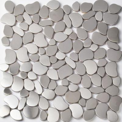 Commercial Pebble Metallic Mosaic Tiles Mosaic Pieces For Shower Floor