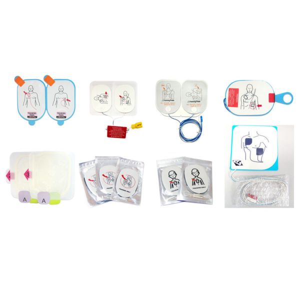 Super Conductive AED Training Pads 2.0mm Thick With White Foam Backing Gum