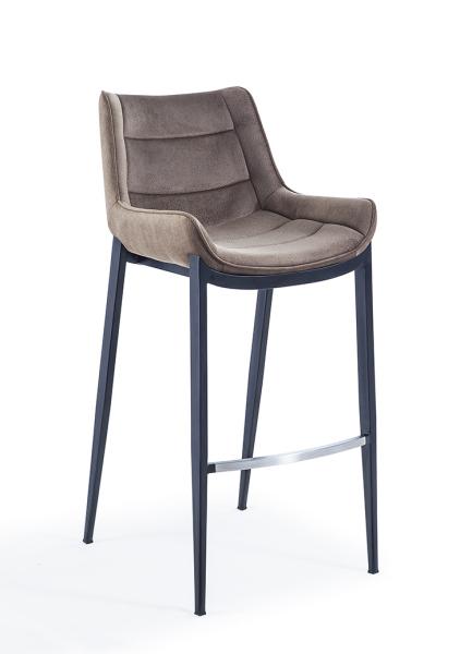 PU Black Painted Frame 75cm Leisure Modern Bar Chair