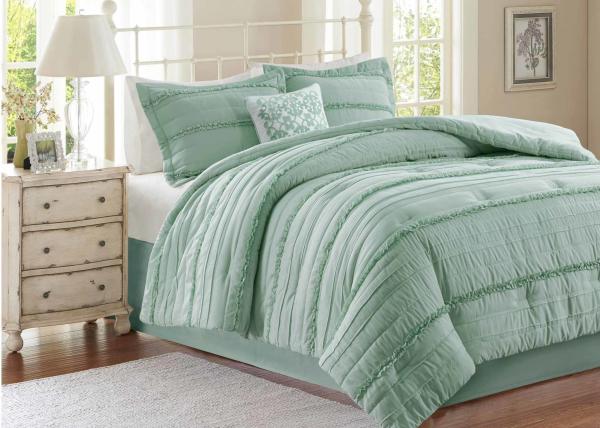 Soft Ruffle Lightweight Down Alternative Comforter Set Multiple Colors Optional