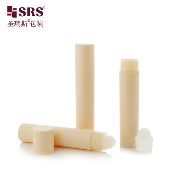 Screw-On Closure 20ml PP Roll On Bottle Matte Frosted Finish Roll On Cap for Cosmetic and Pharmaceutical Packaging