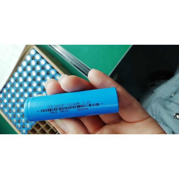 IFR18650 Cylindrical Lithium Battery 1800mAh 3.2V LiFePO4 2000 Cycles