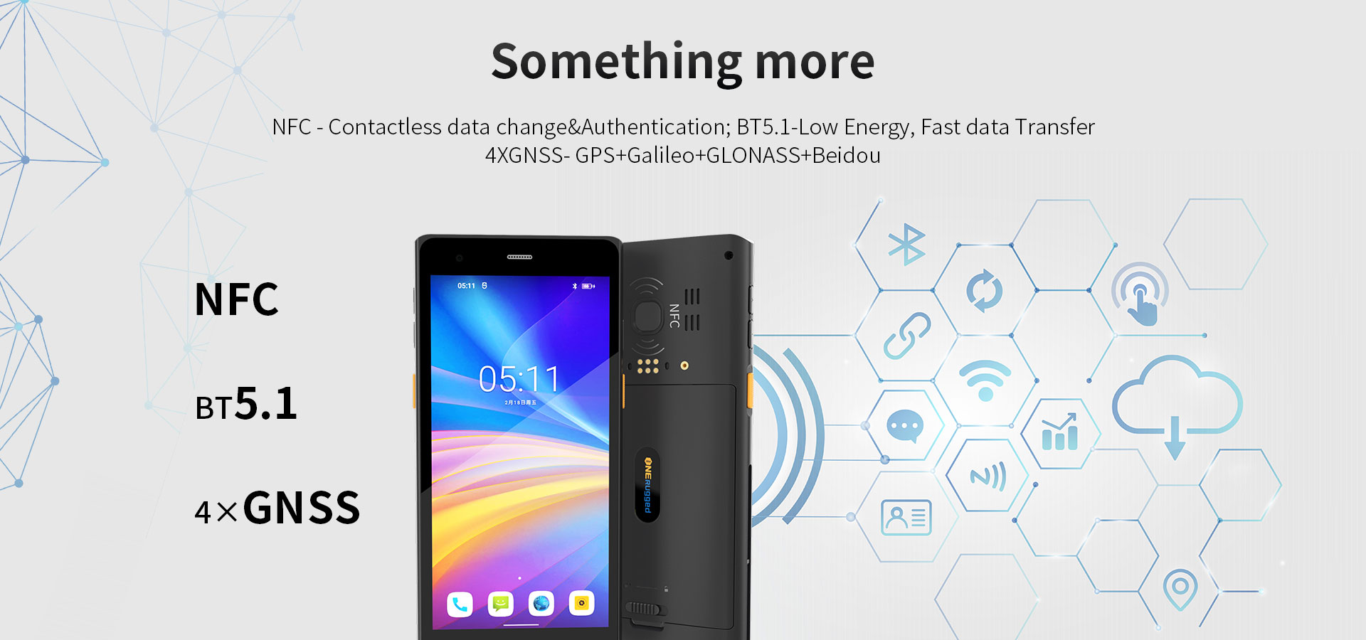 5G устойчивый телефон с съемной батареей и GPS/GLONASS/Beidou/Galileo Лучшее решение