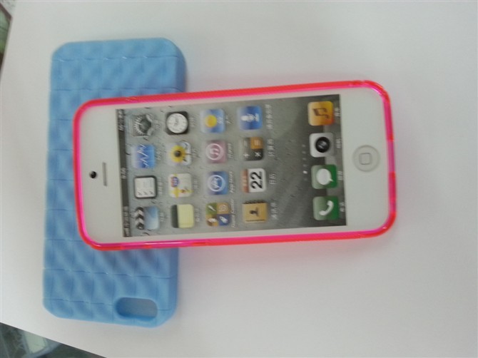 Multicolored Square PC Iphone 5 Phone Case , Cool Cell Phone Cases