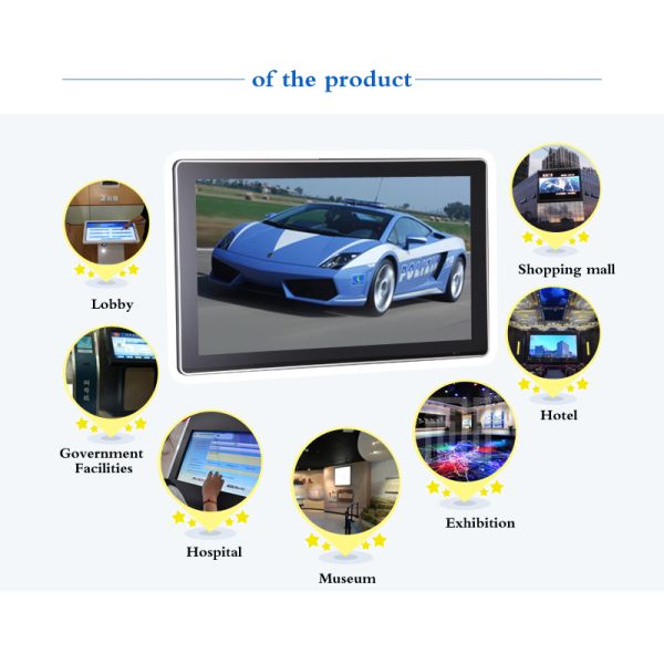 32 Inch HDMI Output Lcd Advertising Player , Remote Control Lcd Advertising Display Screen