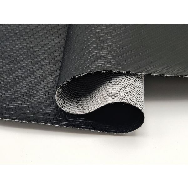 Hot-sale Pvc Carbon Fiber Woven Patterns Artificial Synthetic Leather Cheap Price Chair Sofa Shoes Car Foot Mat Faux Leather