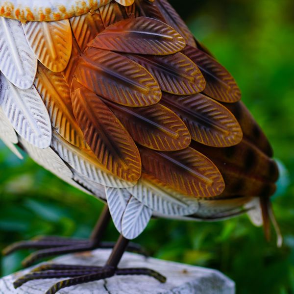 ODM Sturdy Outdoor Metal Owl Decoration Durable Metal Art Garden Ornaments