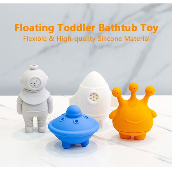 PAISEN Bpa Free Silicon Soft Toys Toddler Kids Water Spray Bathing Toy Shower Silicone Baby Bath Toys Set For Children Toddlers