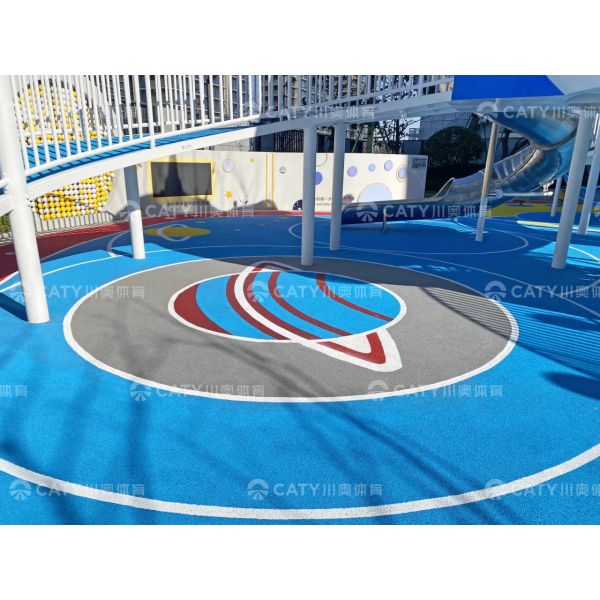 Resilient Gray Rubber Flooring Gray Rubber Pellets For Play Area