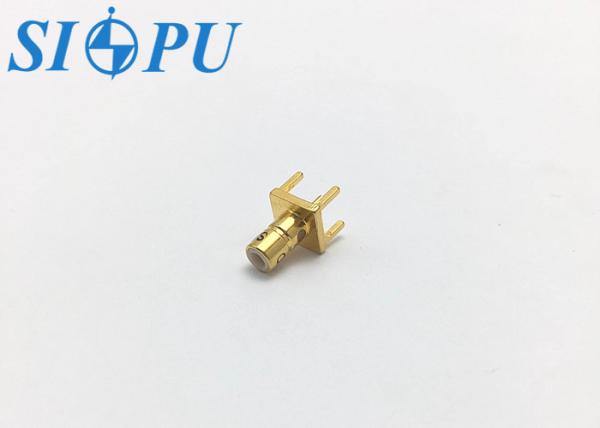 SSMB Male RF Coaxial Connector – Straight Type, PCB Solder Mount