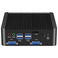 L'Intel Celeron N4000 Mini PC industriel RS485 Linux DDR4 8 Go Mini-ordinateur sans ventilateur