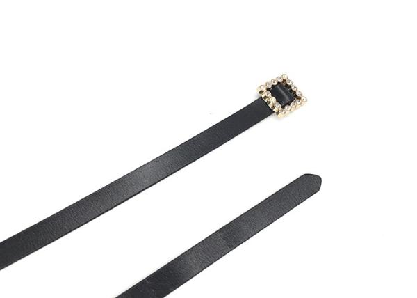 Women Party 1.5cm Dressy Rhinestone Belts With Alloy Buckle