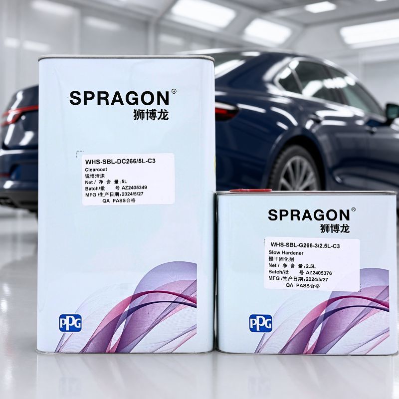 PPG SPRAGON DC266 Automotive Refinishing Clear Coat G266 Hardener Glossy Fast-Drying for Spot Panel Repairs
