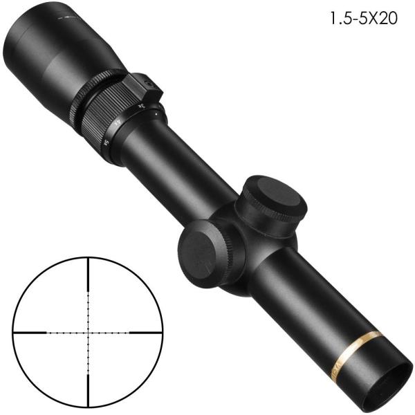 Clear Imaging Air Rifle Scope 1.5-5x20 Large Aperture Abjective Hunting Riflescope