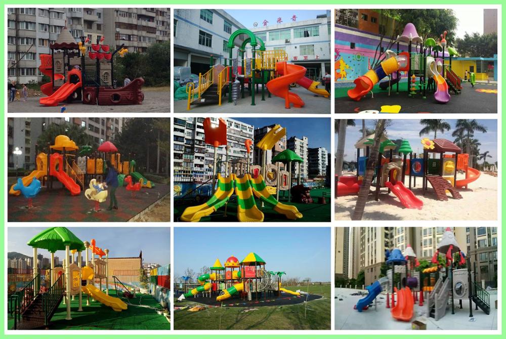 Playground Factory Direct Outdoor Park Slide with Swing Sets Durable Toys for Kids