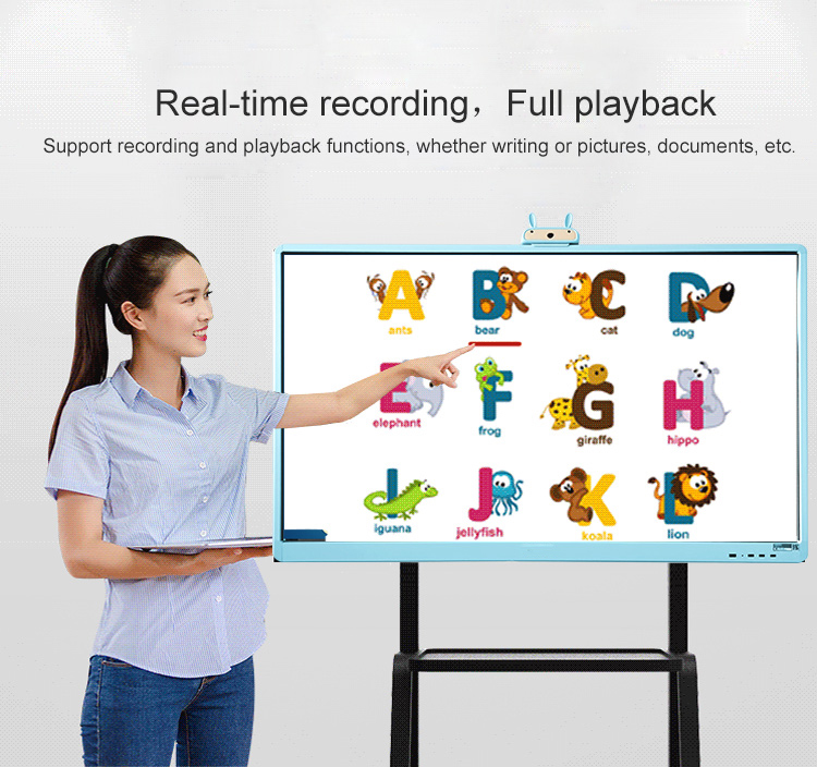 Установленный стеной экран касания Whiteboard Nits стекла 400 AG