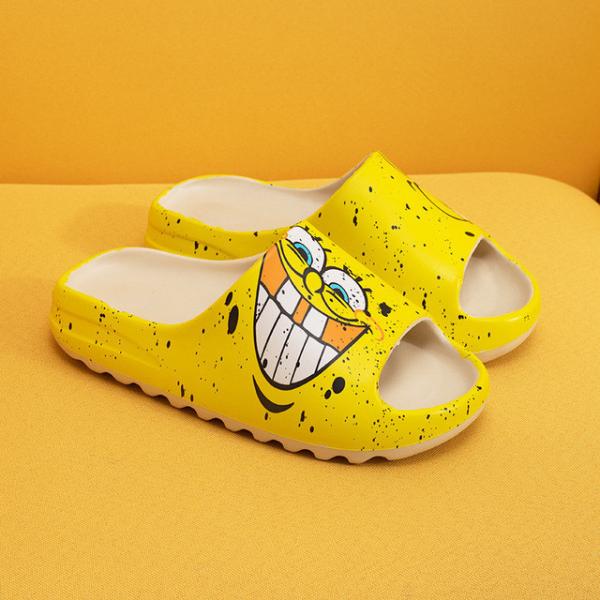Happy Summer Cartoon Elmo Yezzy EVA Slides Slipper Women Beach Sandal