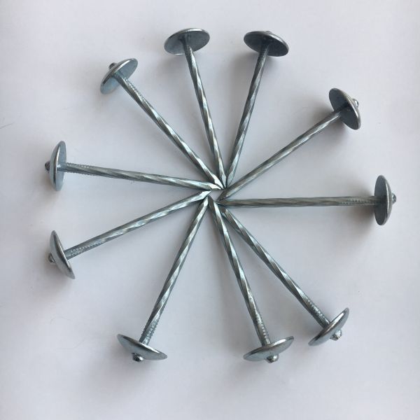 Q195 / Q235 Twisted Shank Umbrella Roofing Nail Carbon Steel