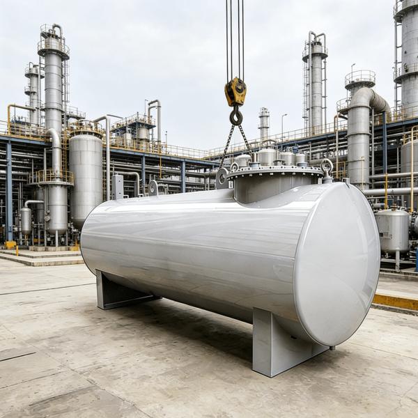 Stainless Steel Vertical Pressure Vessel with Customized Size and 0.1-10 Mpa Design Pressure for Industrial Applications