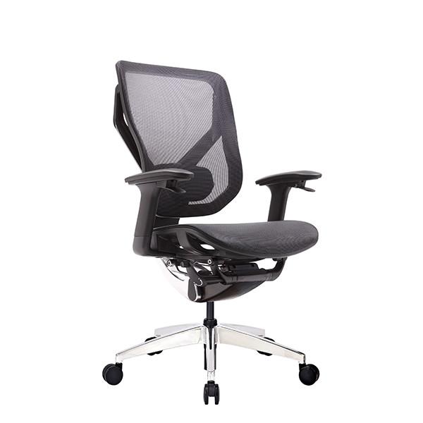 Foam Lumbar Support Online Office Chairs With 65mm PU Castors