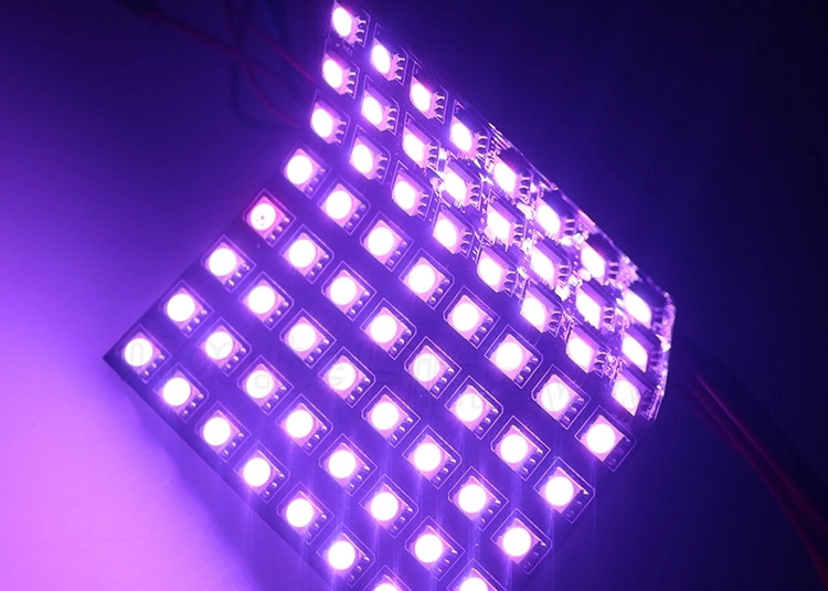 Матрица приведенная точки панели 8x8 Smd5050 APA102c гибкая