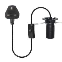 イギリス 3Pinプラグ E14 E27 塩ランプホルダー電源コード