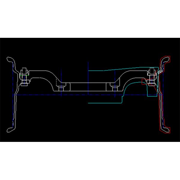 Серебряная 8.0Джкс18 тележка армии 1800кг дюйма 8кс165.1 дюйма 20 сверхмощная 2 скрепленная болтами частями военная выковала оправу колеса