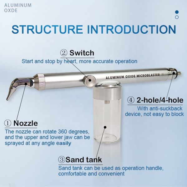 Окись Microblaster зубоврачебной системы Sandblasting глинозема алюминиевая с или без системы охлаждения воды