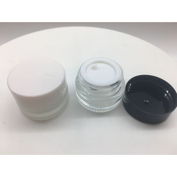 Silkscreen опарника 10 граммов стеклянный косметический печатая ISO9001 для сливк глаз