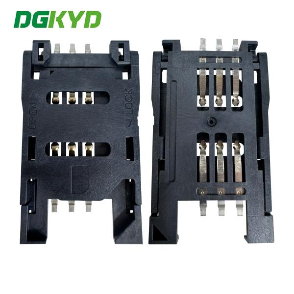 SIMカードホルダー 6P 全プラスチック フリップトップ 電話カードホルダー DGKYDSIM26H6A6A2Y3WSG286
