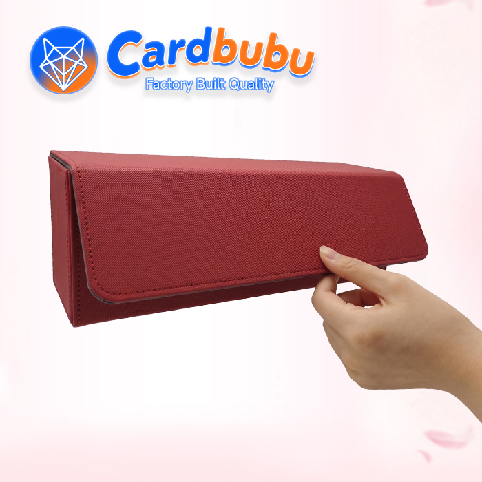 PU Card Double Deck Box PT CG MTG Magnetic Closure For Bulk Game Packaging