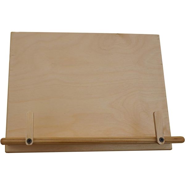 Wooden Wall Mount Book Holder Adjustable Recipe Book Stand for Kitchen Counter Display