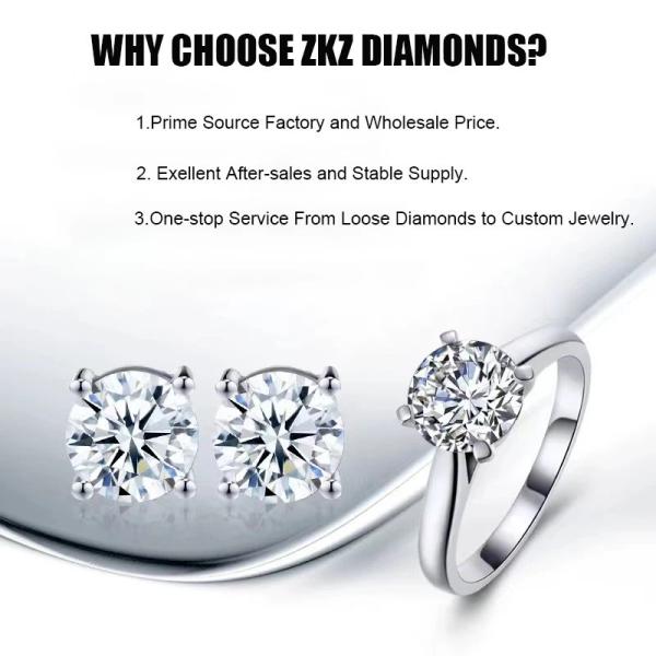 Lab Grown Melee Diamonds VVS-VS Colorless Loose Synthetic Diamonds IGI Certified 10 Mohs