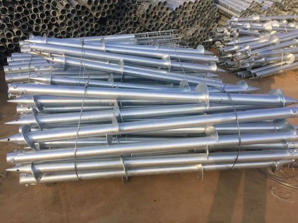 Prefabricated Galvanized Helical Ground Anchors Spiral Piles 1200/1600/1800/2000mm