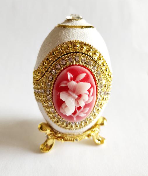 European Easter Egg Jewelry Box Jewel Storage Organizer Event Home Decor Easter Egg Jewelry Box Enamel Trinket box