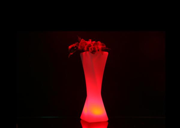 Plastic Wireless Glow In The Dark Flower Pots Elegant  Desigh For Nightclub