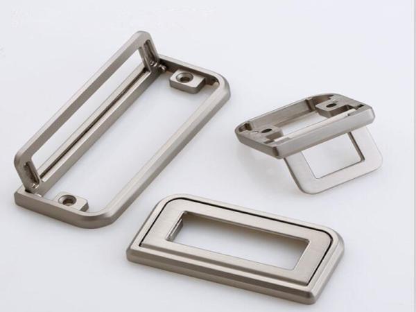 Brush Brass Hidden Drawer Pulls Kitchen Cabinet Knobs / Closet  Square 96mm Handles T Bar Pulls  Furniture Fittings