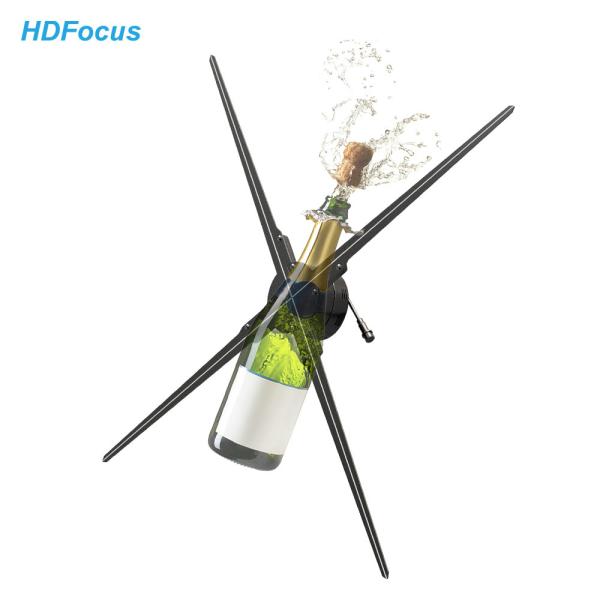 Floor Advertising Hd 3d Led Android Projector Led 3d 100cm Holographic Fan