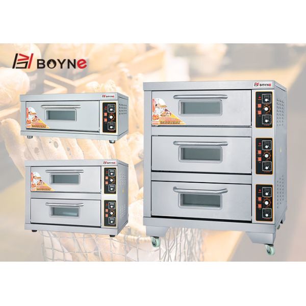 Палуба магазина пекарни нержавеющей стали Commerial двойная печь 2 слоев с дверью Viwing