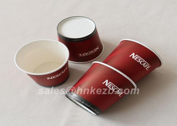 265ml PLA Biodegradable Compostable Paper Cups / insulated paper coffee cups