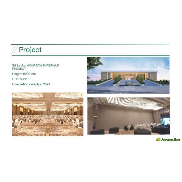 Conference Operable Partition Wall System Soundproof And Folding Walls
