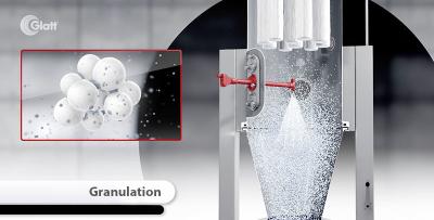 Método de granulagem de fluidificação da máquina do granulador do pó do suco de fruto