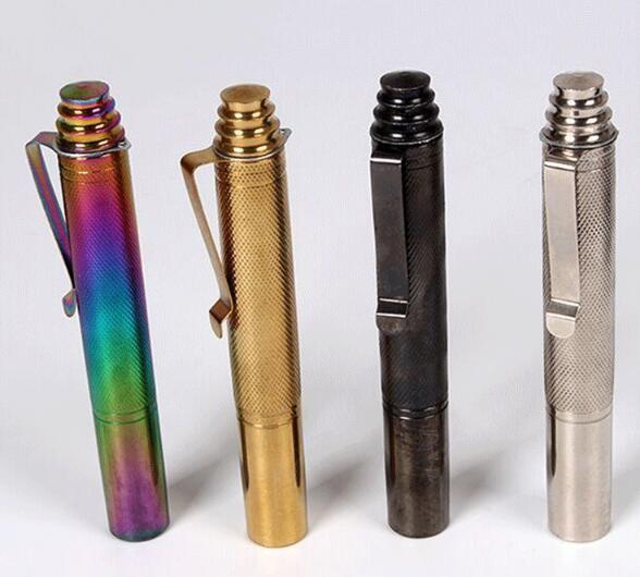 30cm Portable Three-section cudgel Tactical Pen type self-defense stick