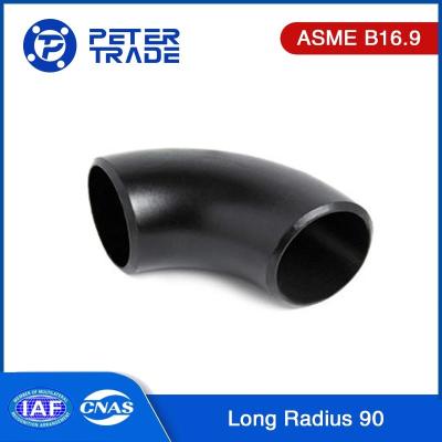ASME B16.9 Carbon Steel A234 WPB 90 Degree Long Radius Pipe Elbow 1/2 Inch To 48 Inch