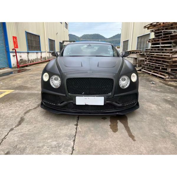 2014 - 2016 Bentley Continental Body Kit Plastic Front And Rear Spoiler Hoods