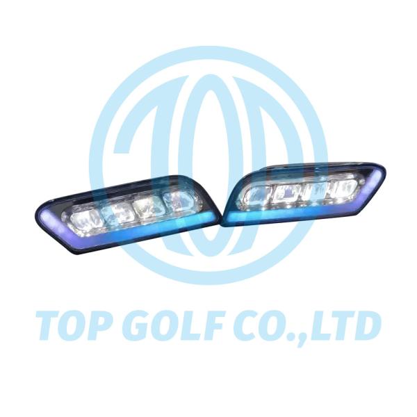 12V - faróis em mudança da cor do carro do golfe do ritmo 48V