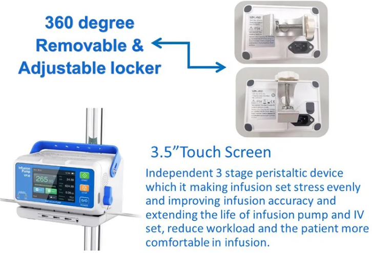 OEM медицинского оборудования напряжения тока 240V насос вливания ветеринарного микро-