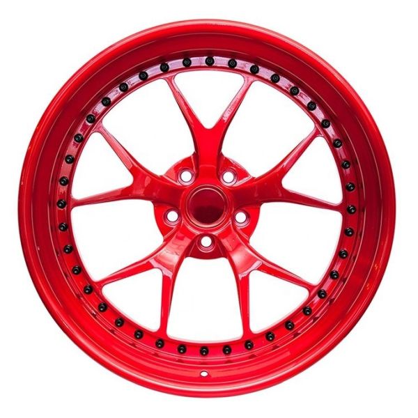 customization deep dish brushed red 18 19 20 2122 Inch 3 piece wheels forged alloy wheels for ferrari Dino 365 GTB
